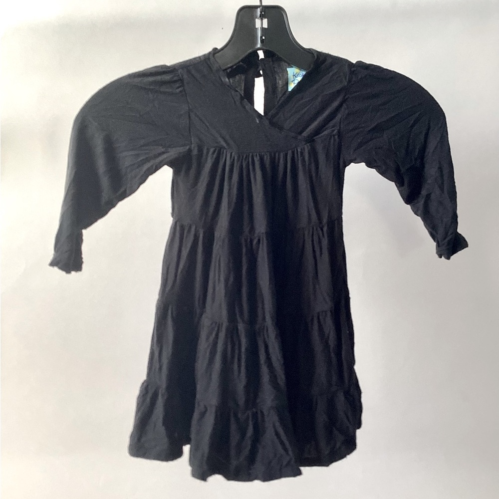 Kicky Pants Children’s V-Neck Black Dress 12-18 months